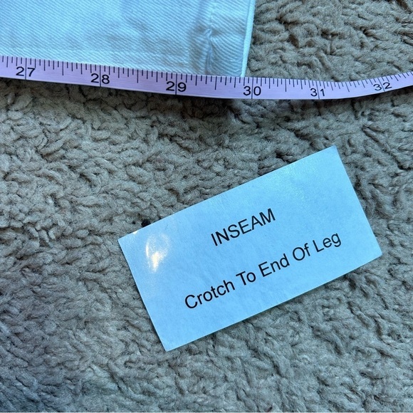 NWT Hudson | Midrise Nico Distressed Super Skinny White Jeans Women’s Size 29 - Picture 16 of 17